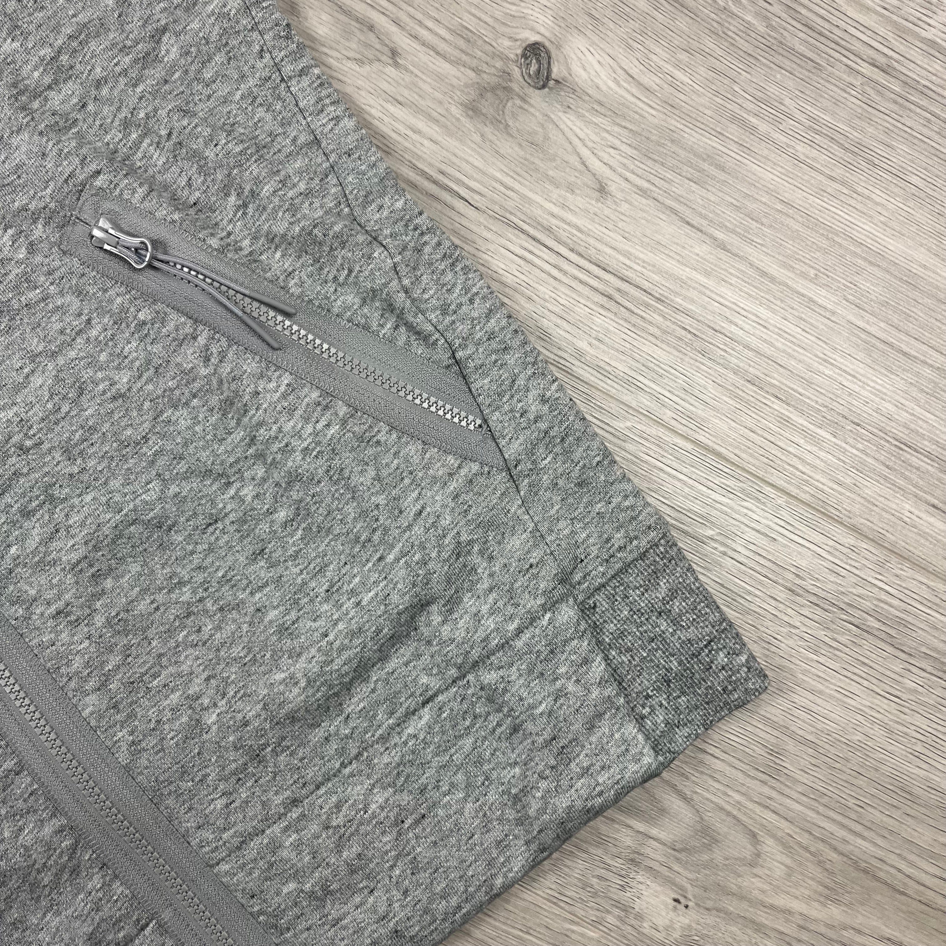 CP Company Raised Fleece Goggle Hoodie - Grey Ironleague