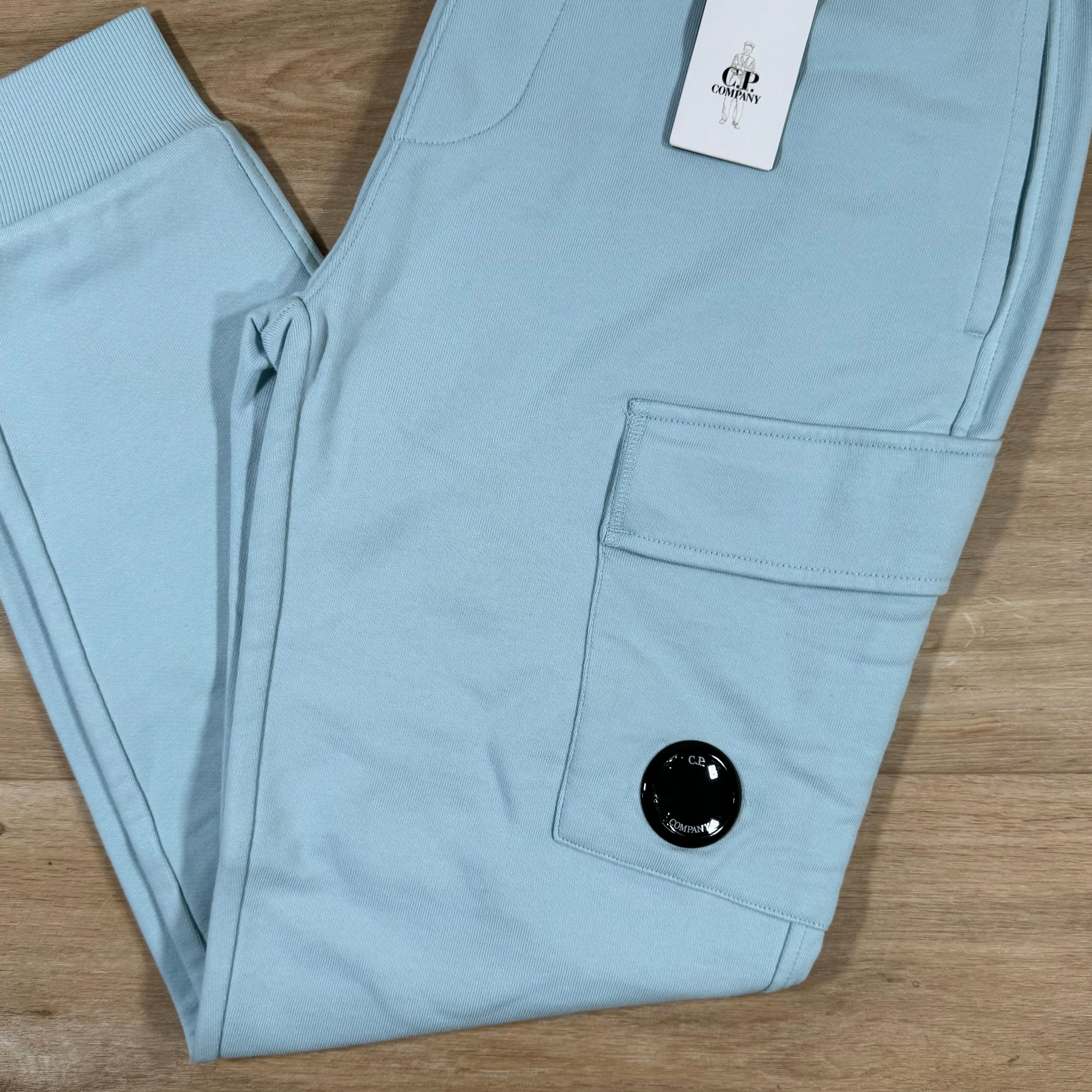 CP Company Diagonal Raised Sweatpants in Starlight Blue Ironleague