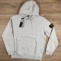 Stone Island Organic Cotton Fleece Pullover Hoodie in Sand Ironleague