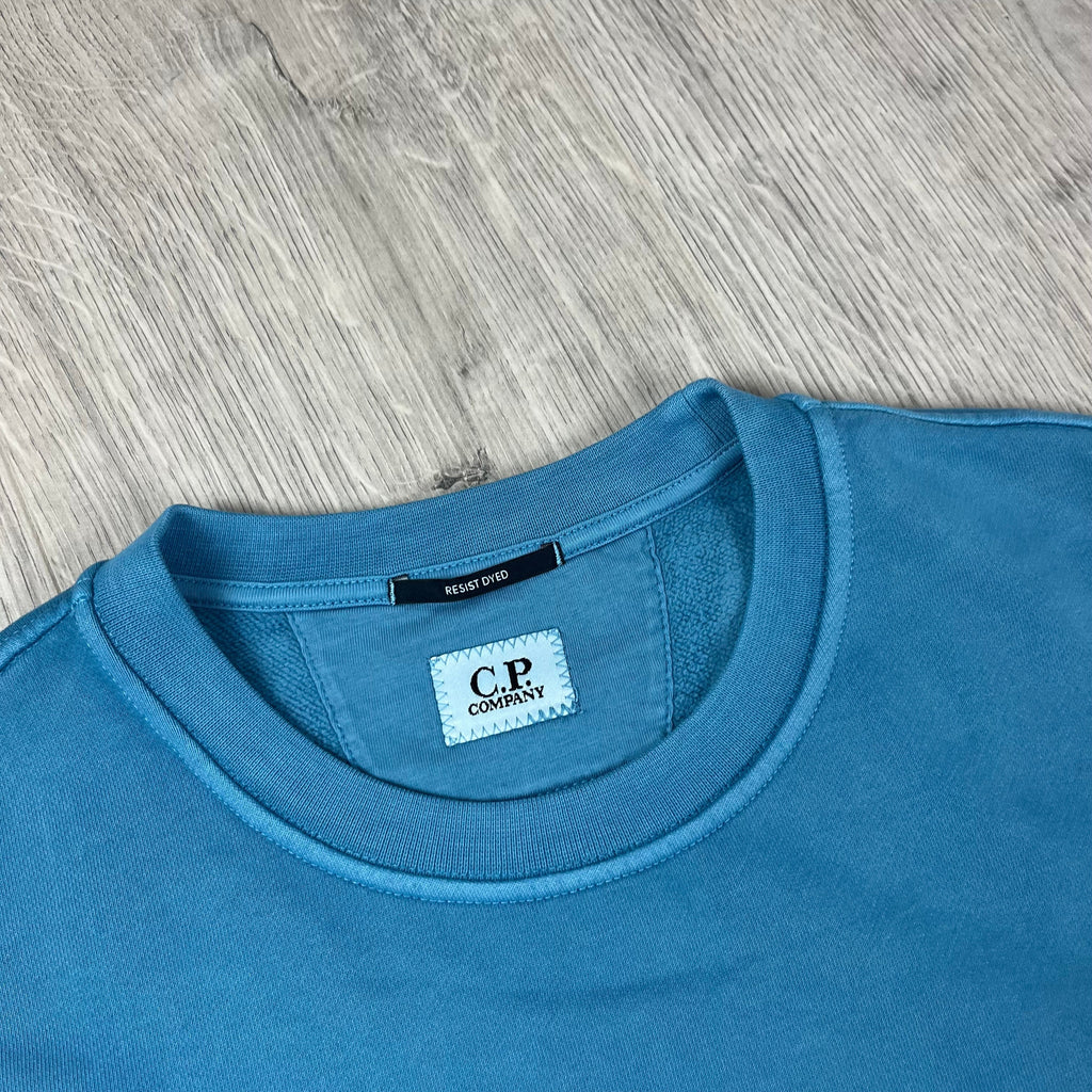 CP Company Patch Sweatshirt - Aegean Blue Ironleague
