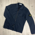 Stone Island Zip Overshirt - Navy Ironleague