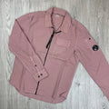 CP Company Zip Overshirt - Mauve Ironleague