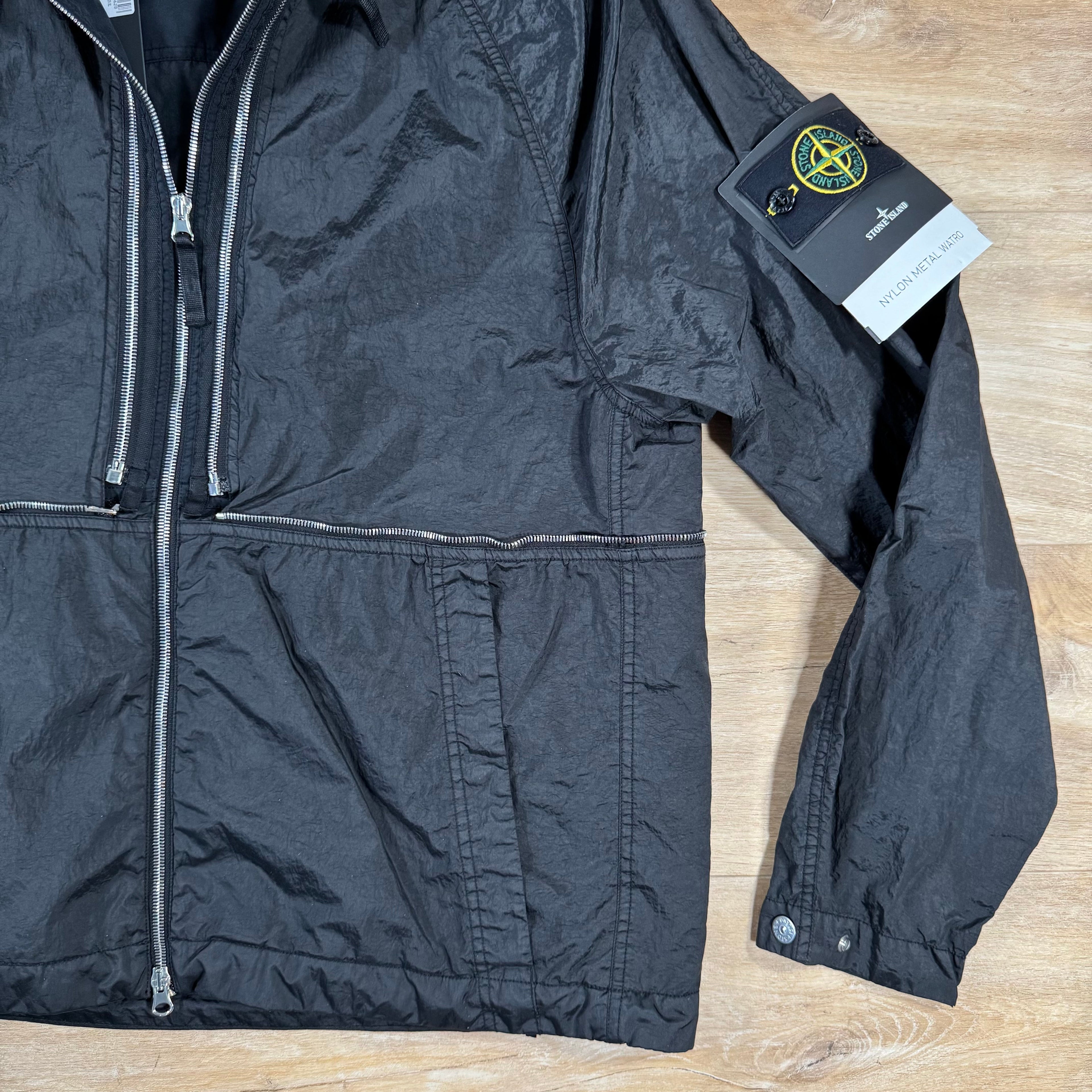 Stone Island Nylon Metal Watro-TC Convertible Jacket in Black Ironleague