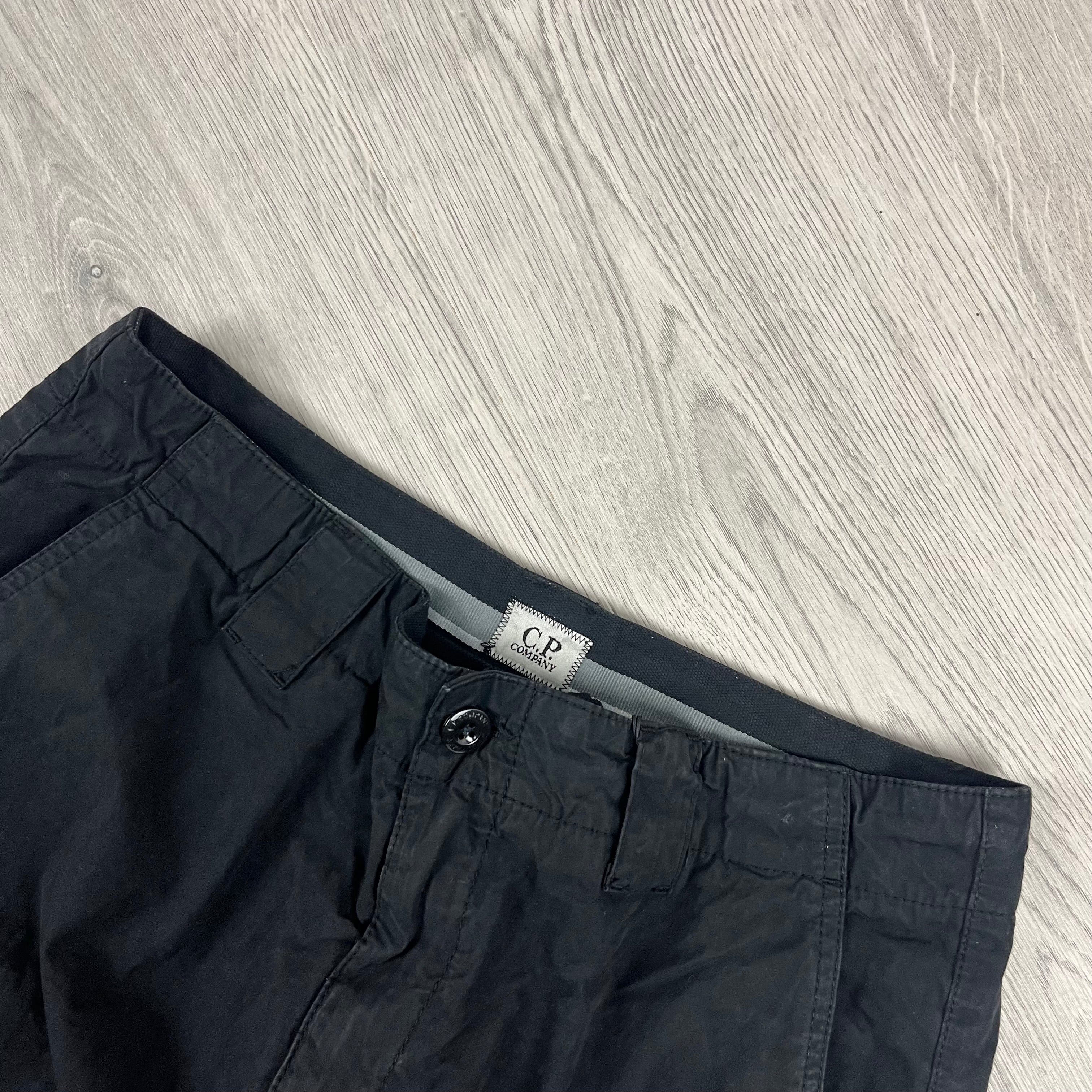 CP Company Cargo Trousers - Black Ironleague