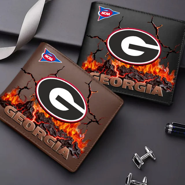 LIMITED EDITION FBS NCAA06 GEB GE BULLGOGS LEATHER WALLET