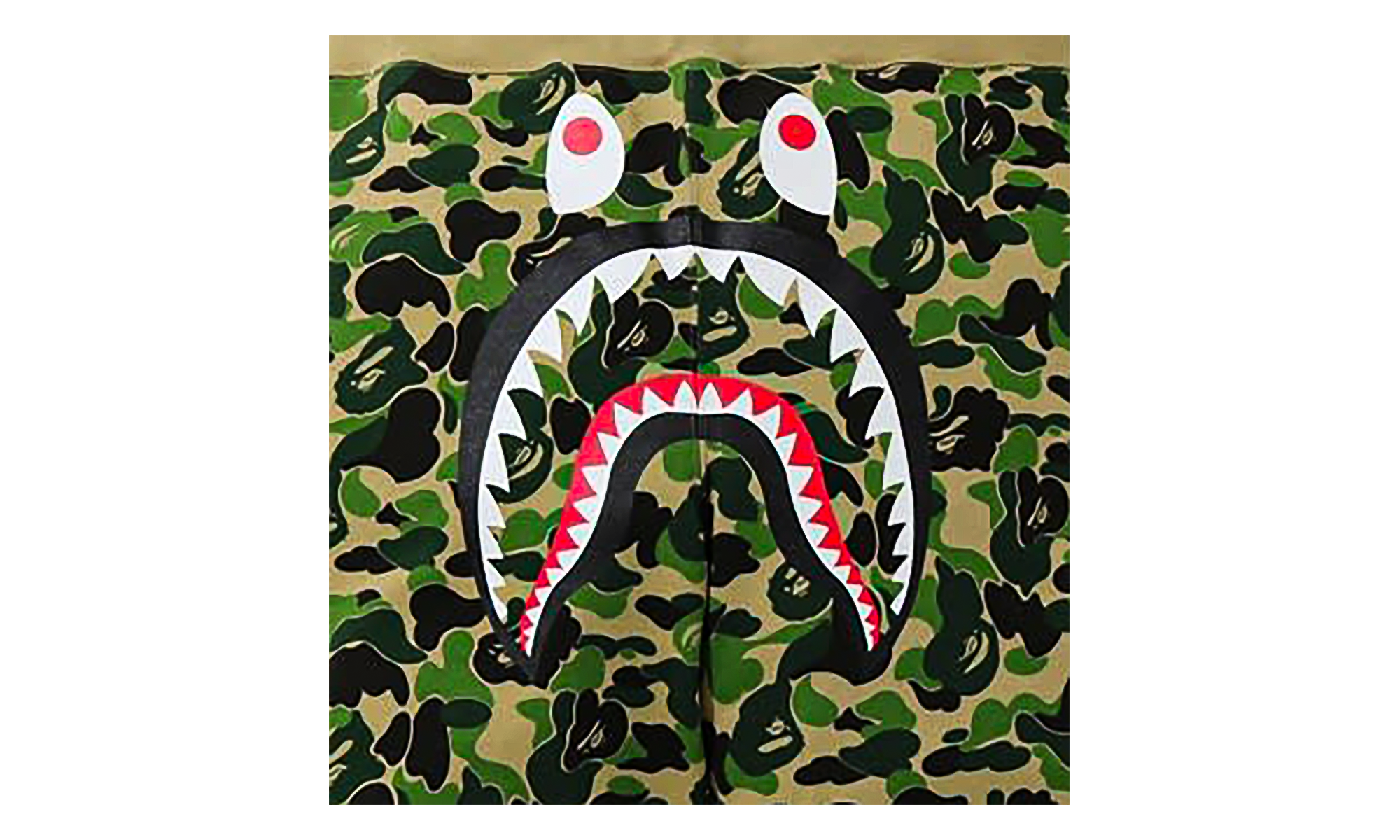 BAPE ABC Camo Shark Sweatshorts Green Camo Z86JZXBA