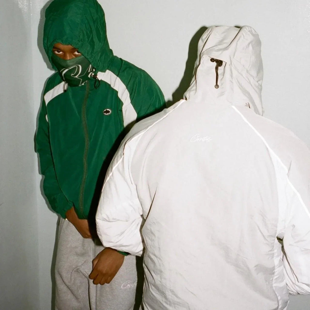 Corteiz Alcatraz Windbreaker - Green/White Ironleague