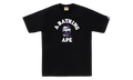 BAPE Glitch Woodland Camo College Tee Black / Purple Camo 0ZXTEM031101Q BKS