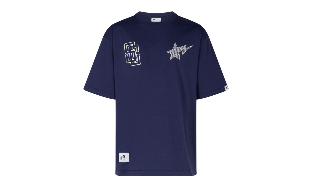 BAPE Tee Stadium Goods X BAPE® - Varsity Blue 0ZXTEM109903KNYX