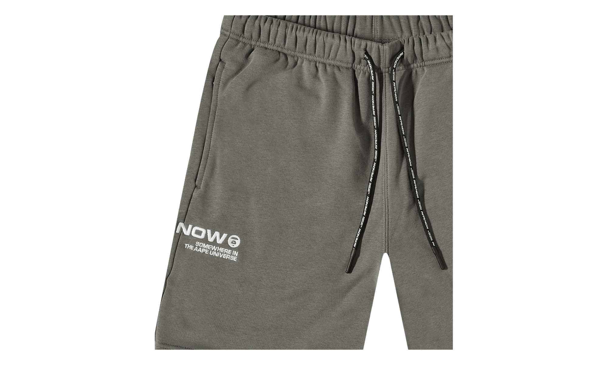 BAPE AAPE Embroidered Sweat Shorts Cool Grey 897FF6A8
