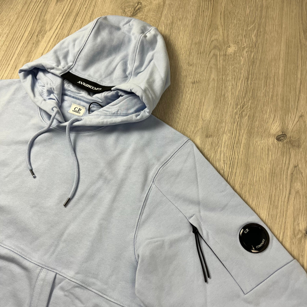 CP Company Raised Fleece Hoodie - Cerulean Ironleague