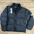 Stone Island Crinkle Reps-NY Down Jacket in Black Ironleague