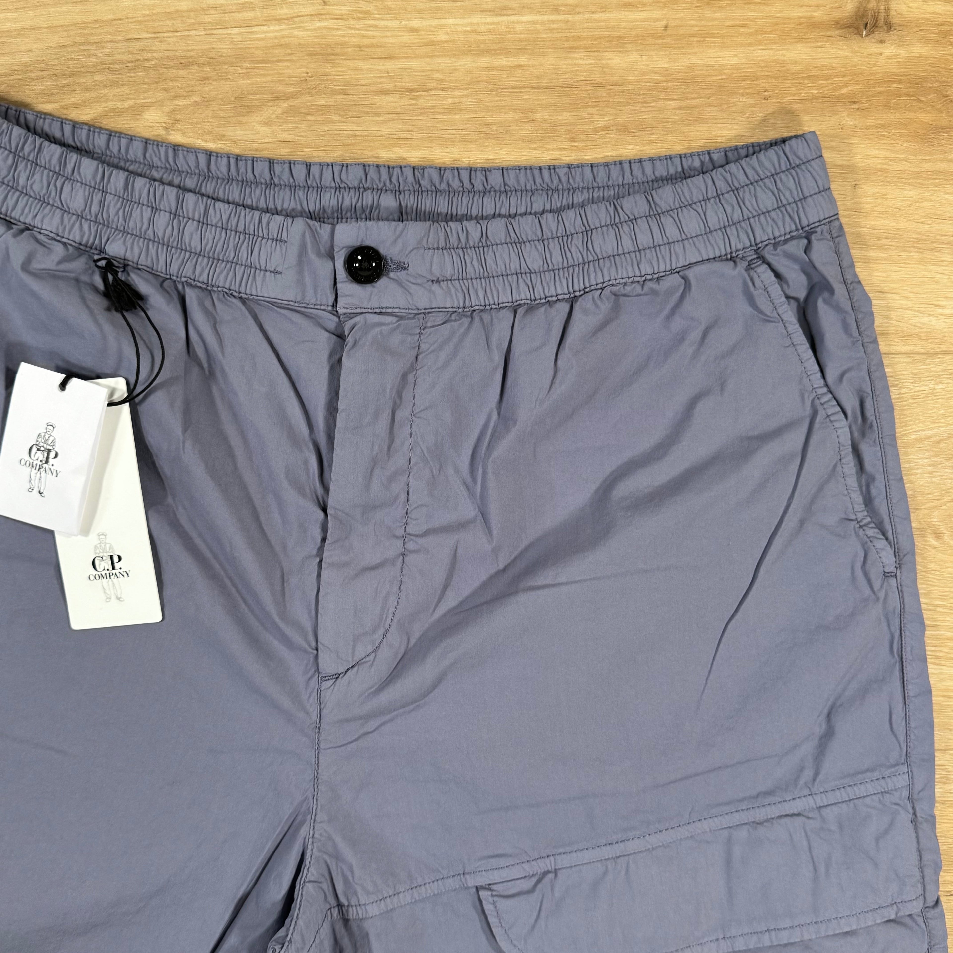 CP Company 50 Fili Stretch Cargo Shorts in Lavender Violet Ironleague