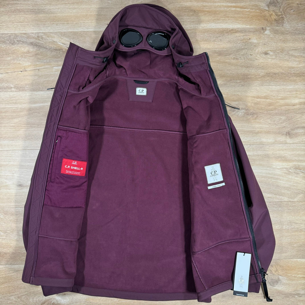 CP Company Shell-R Goggle Jacket in Potent Purple Ironleague