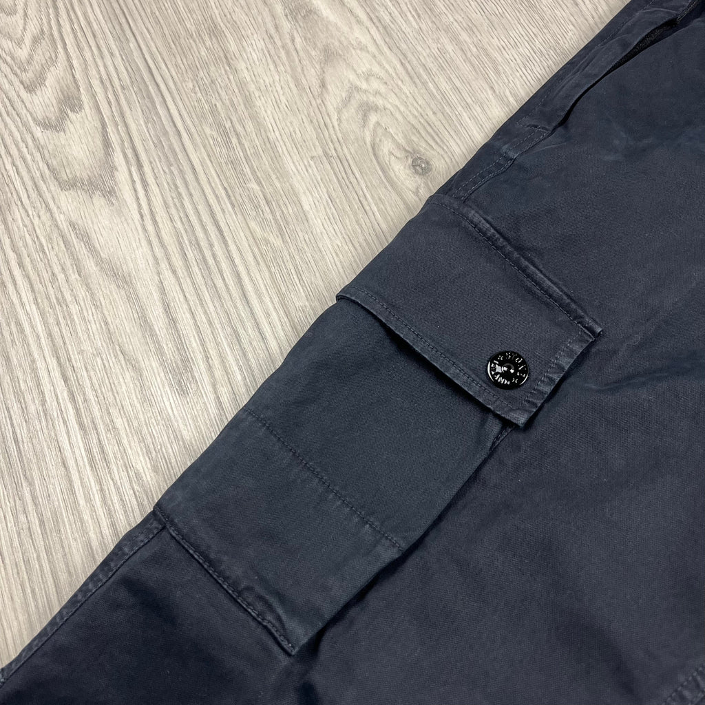 Stone Island Cargo Trousers - Navy Ironleague