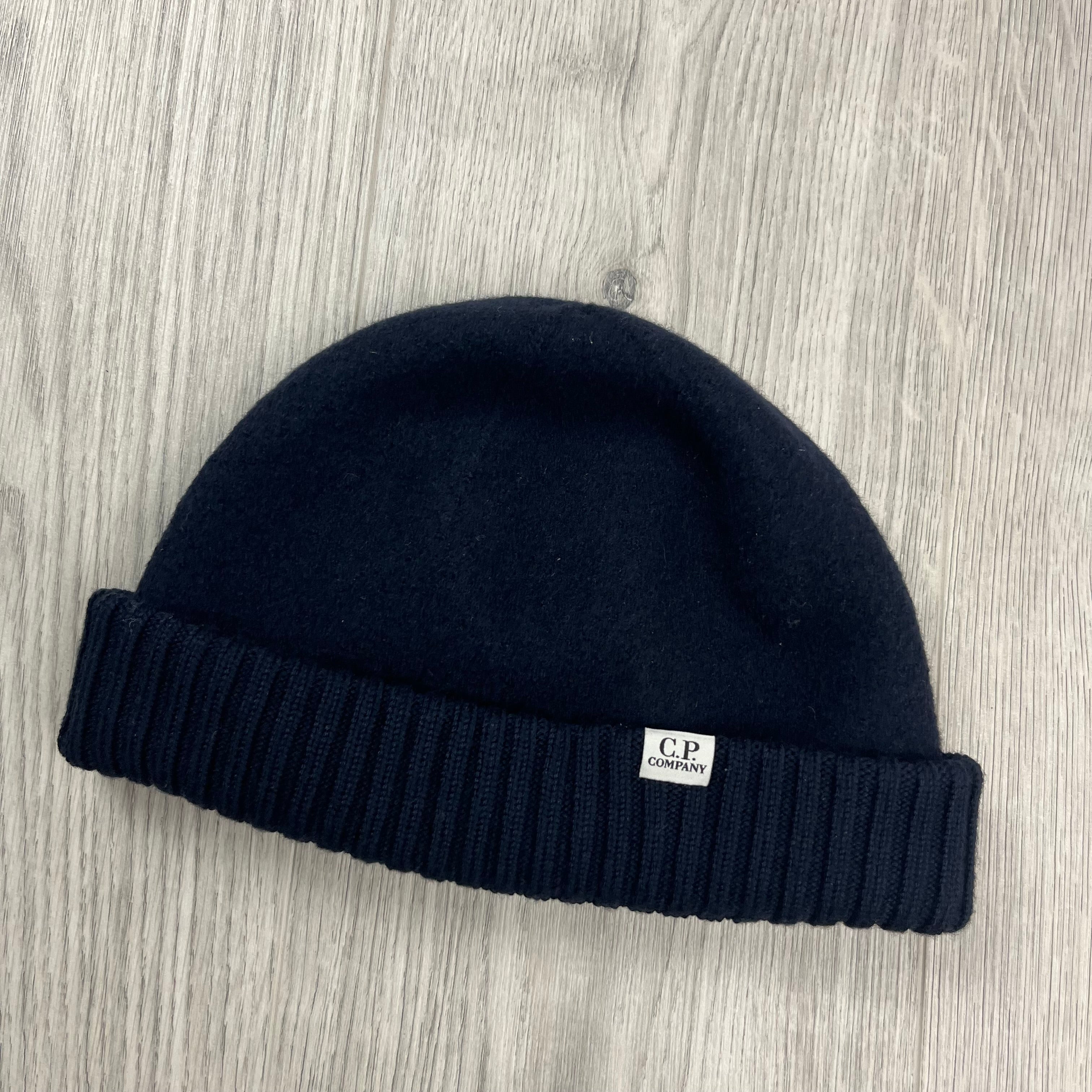 CP Company Merino Beanie - Navy Ironleague