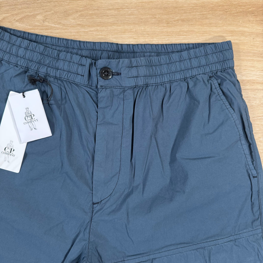 CP Company 50 Fili Stretch Cargo Shorts in India Ink Ironleague