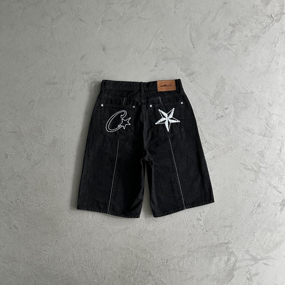 Corteiz Denim Shorts - Black Ironleague