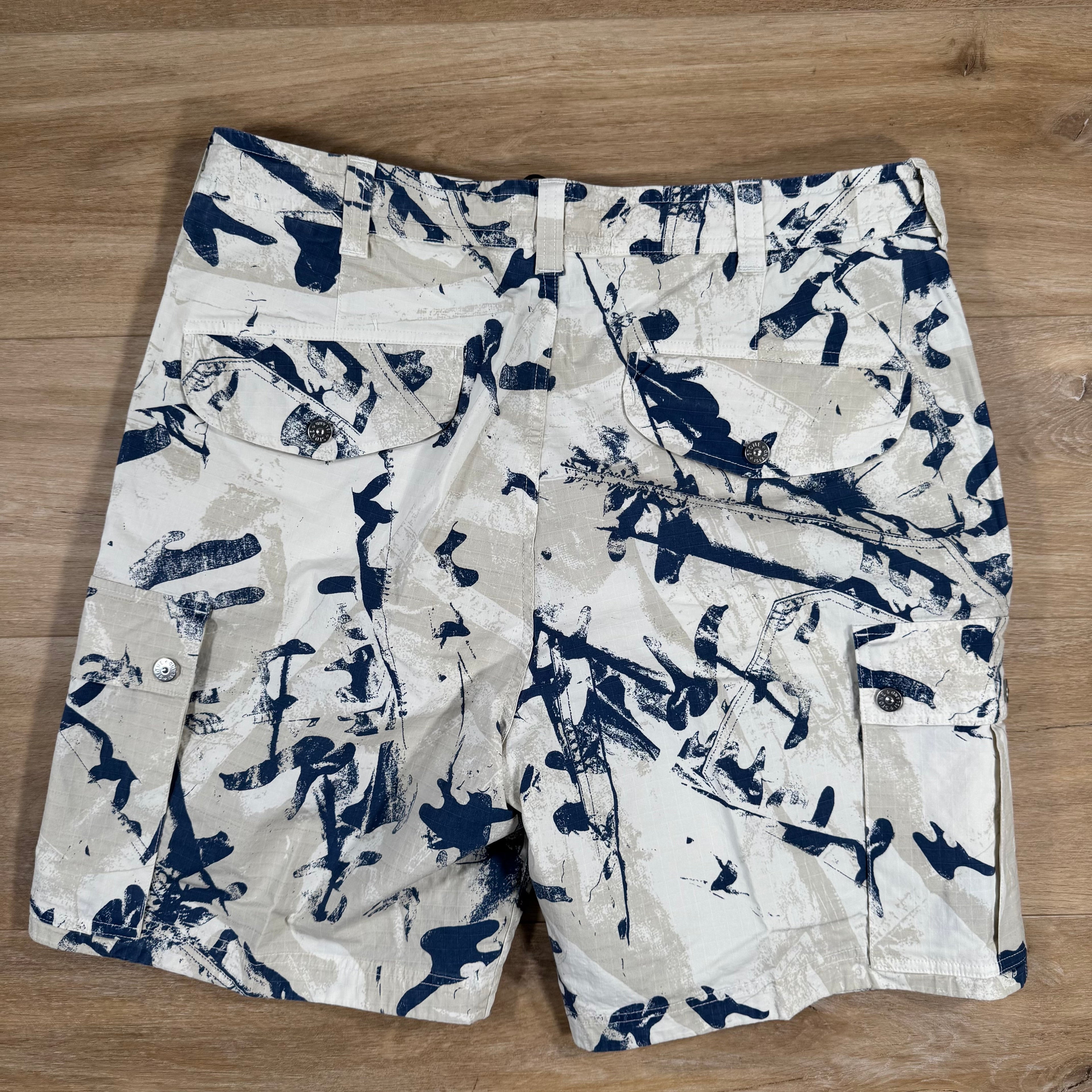 Stone Island Scan Camo On Stretch Ripstop-OVD Bermuda Shorts in Desert Ironleague