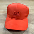 CP Company Chrome-R Logo Cap in Poinciana Orange Ironleague