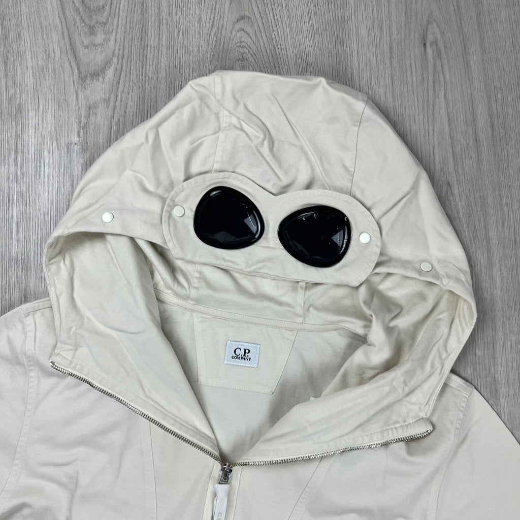 CP Company Zip Hoodie - White Ironleague