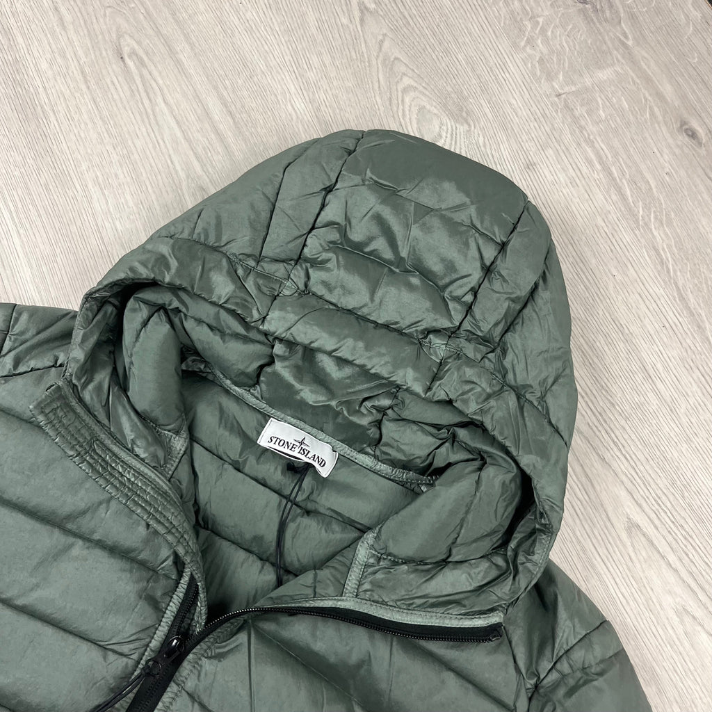Stone Island Woven Down Jacket - Musk Ironleague