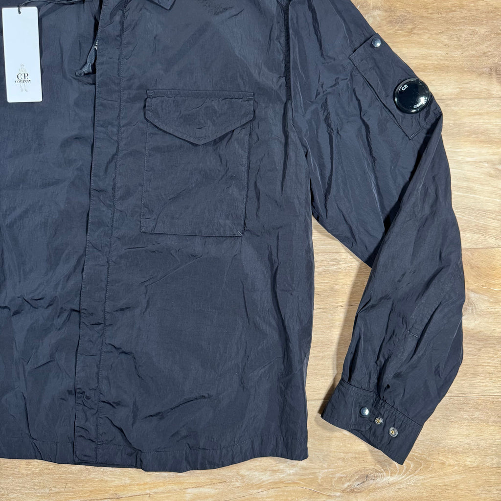 CP Company Chrome-R Lens Overshirt in Navy Ironleague