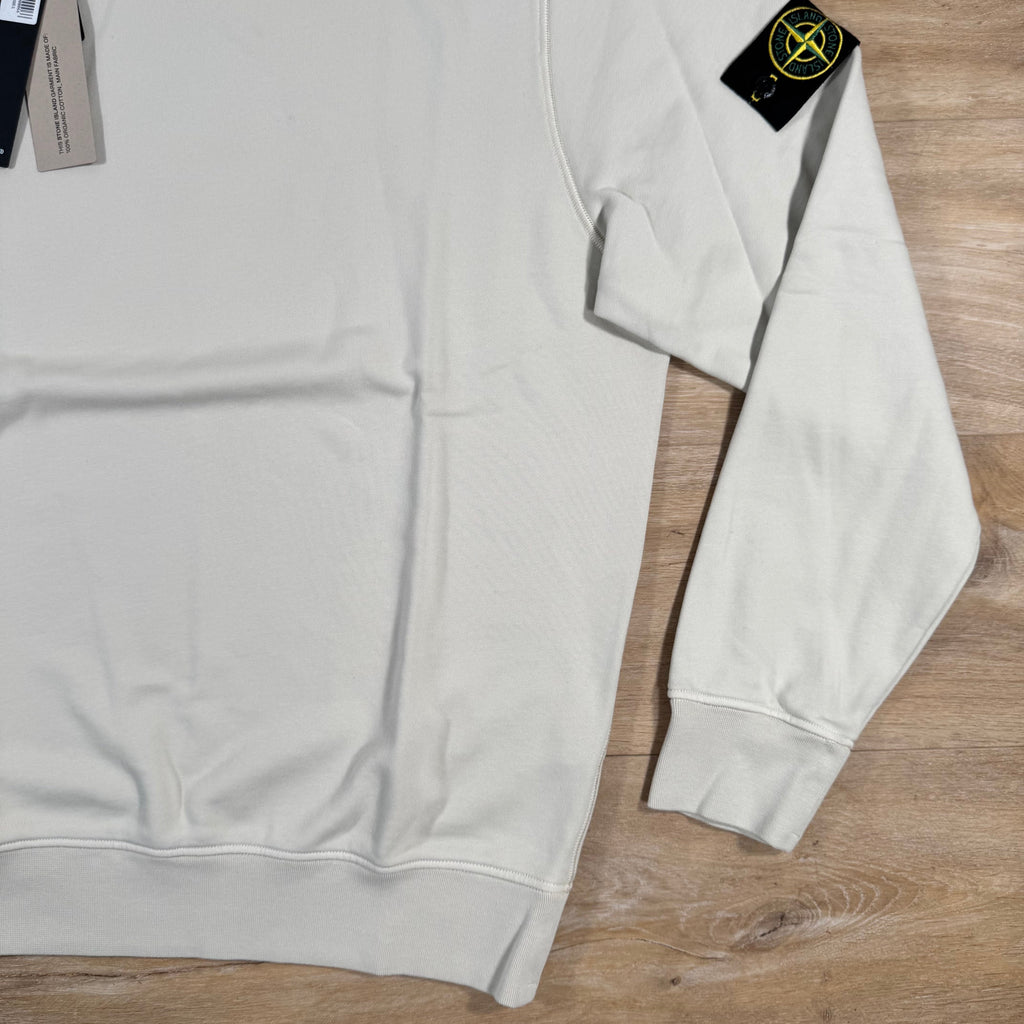 Stone Island Organic Cotton Fleece Sweatshirt in Sand Ironleague