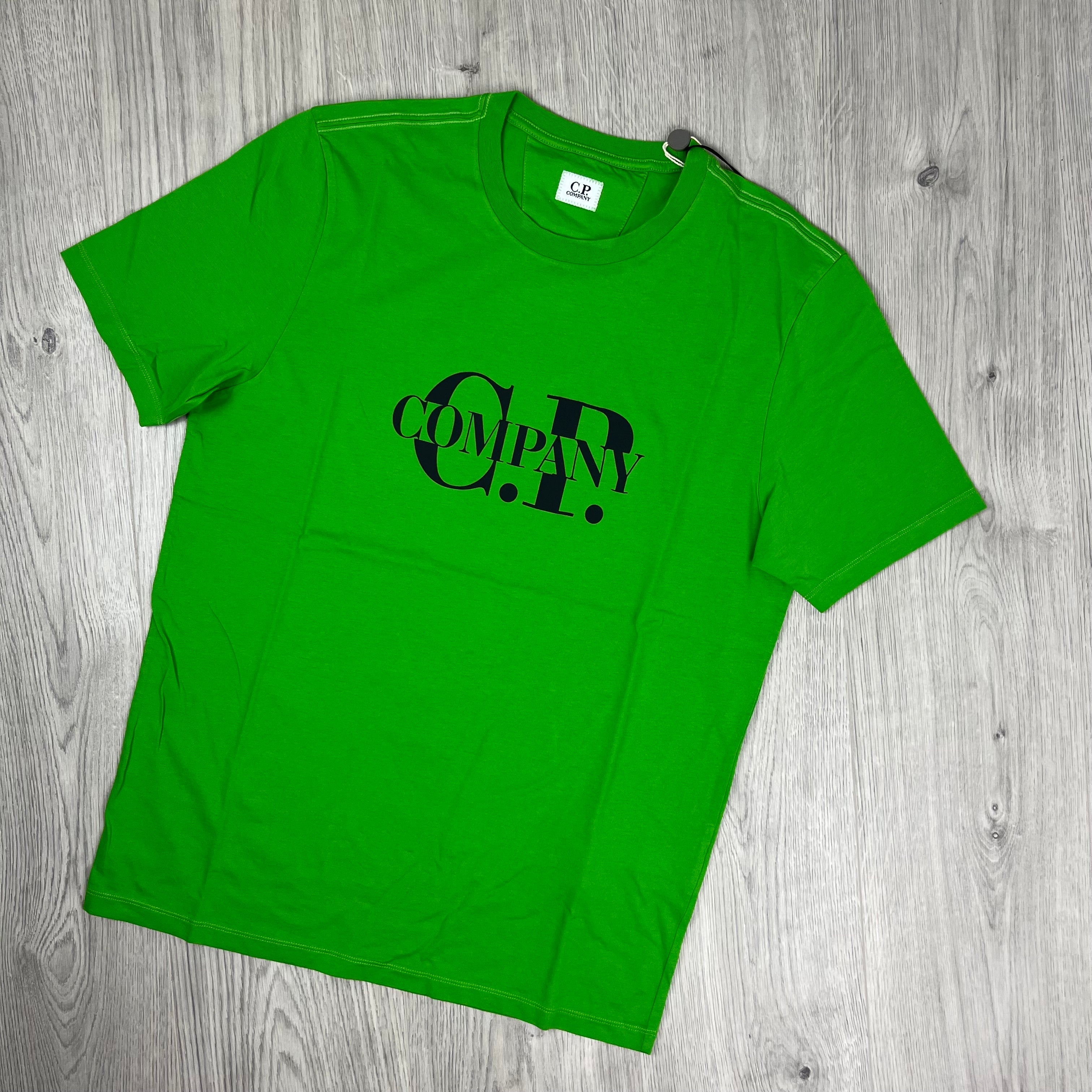 CP Company Printed T-Shirt - Green Ironleague