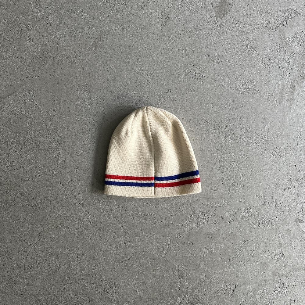 Corteiz Knit Stripe Beanie - White Ironleague