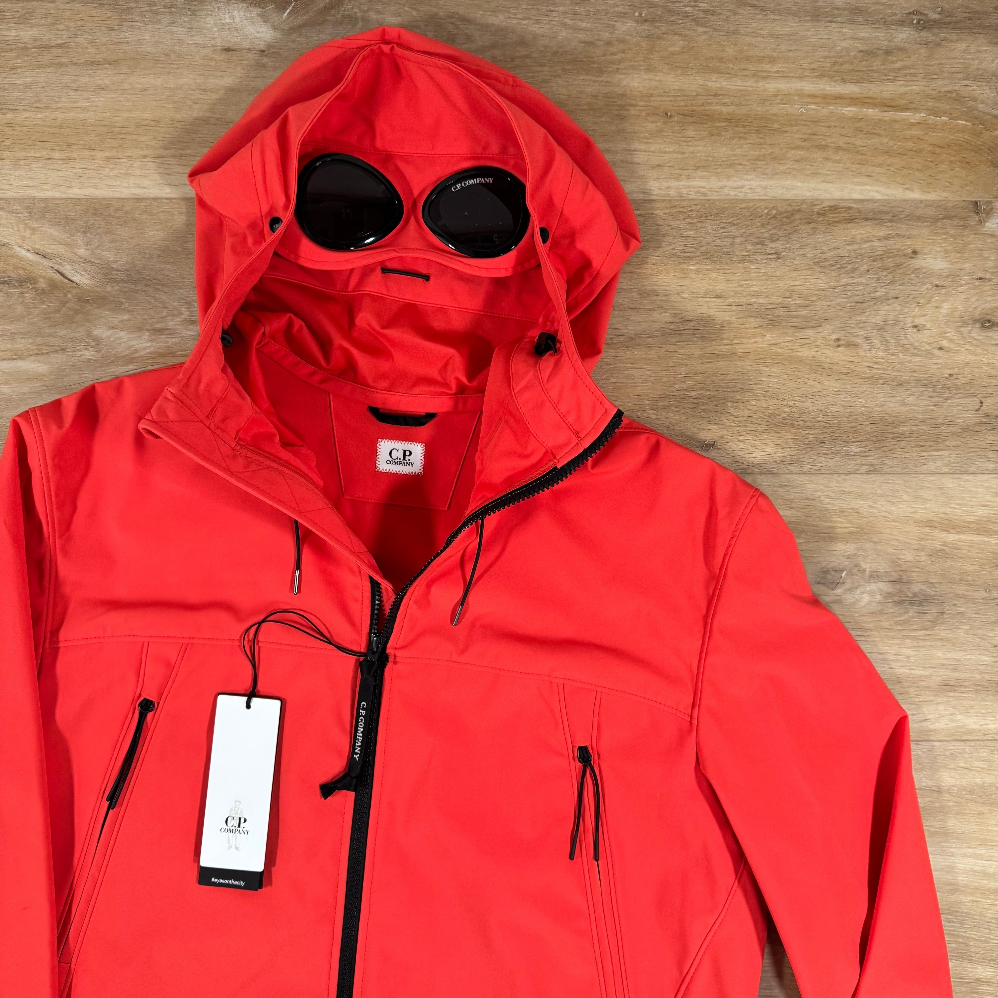 CP Company Shell-R Goggle Jacket in Poinciana Orange Ironleague
