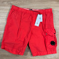 CP Company Flatt Nylon Cargo Lens Swim Shorts in Poinciana - Orange Ironleague