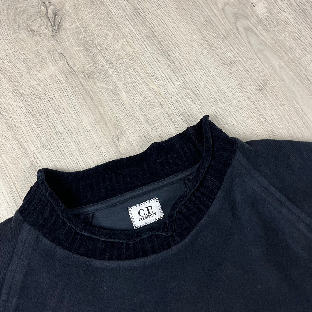 CP Company Roll Neck Sweatshirt - Navy Ironleague