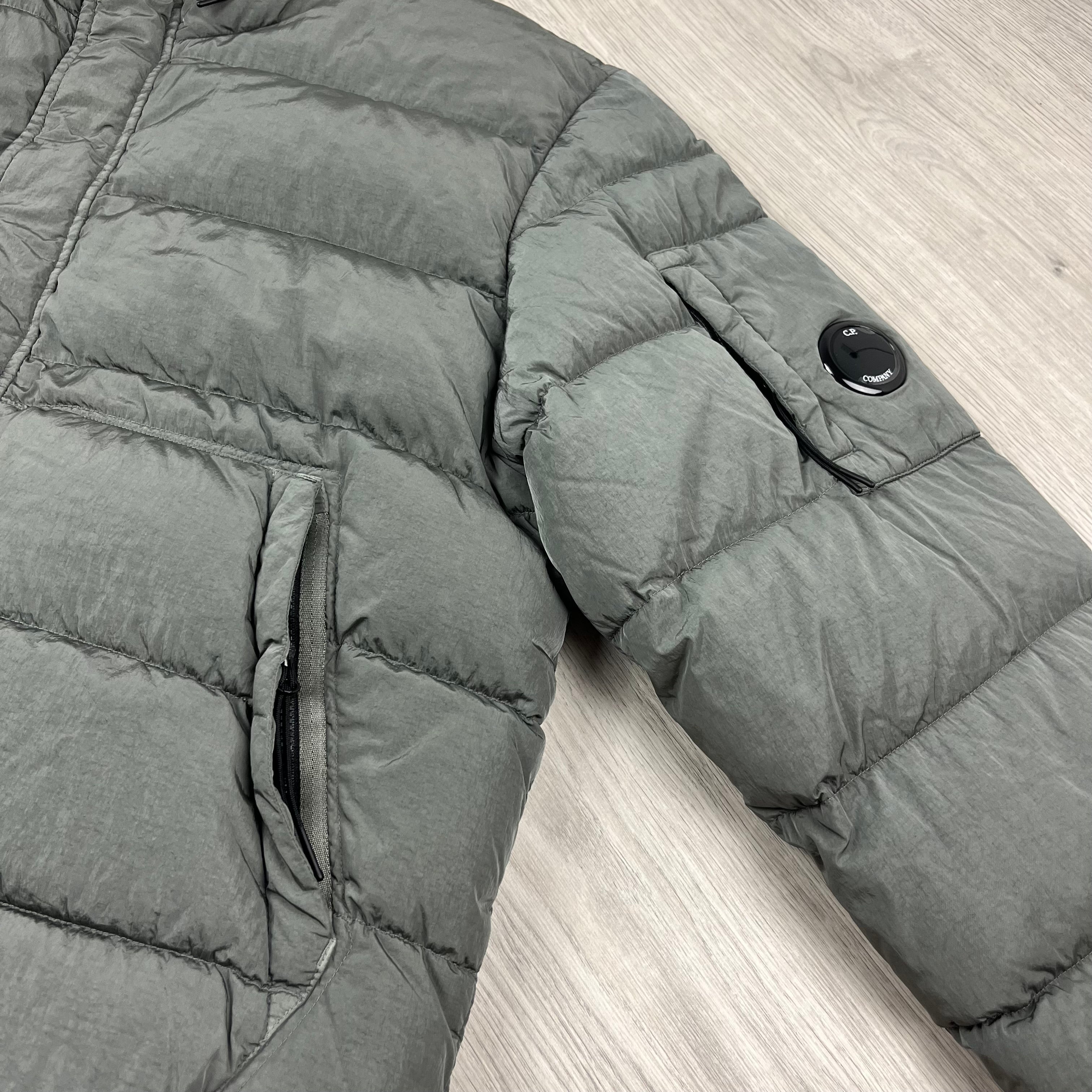 CP Company Chrome Down Jacket - Gunmetal Ironleague