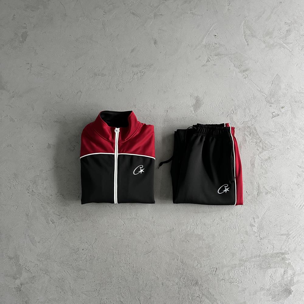 Corteiz Shotta Set - Black/Red Ironleague