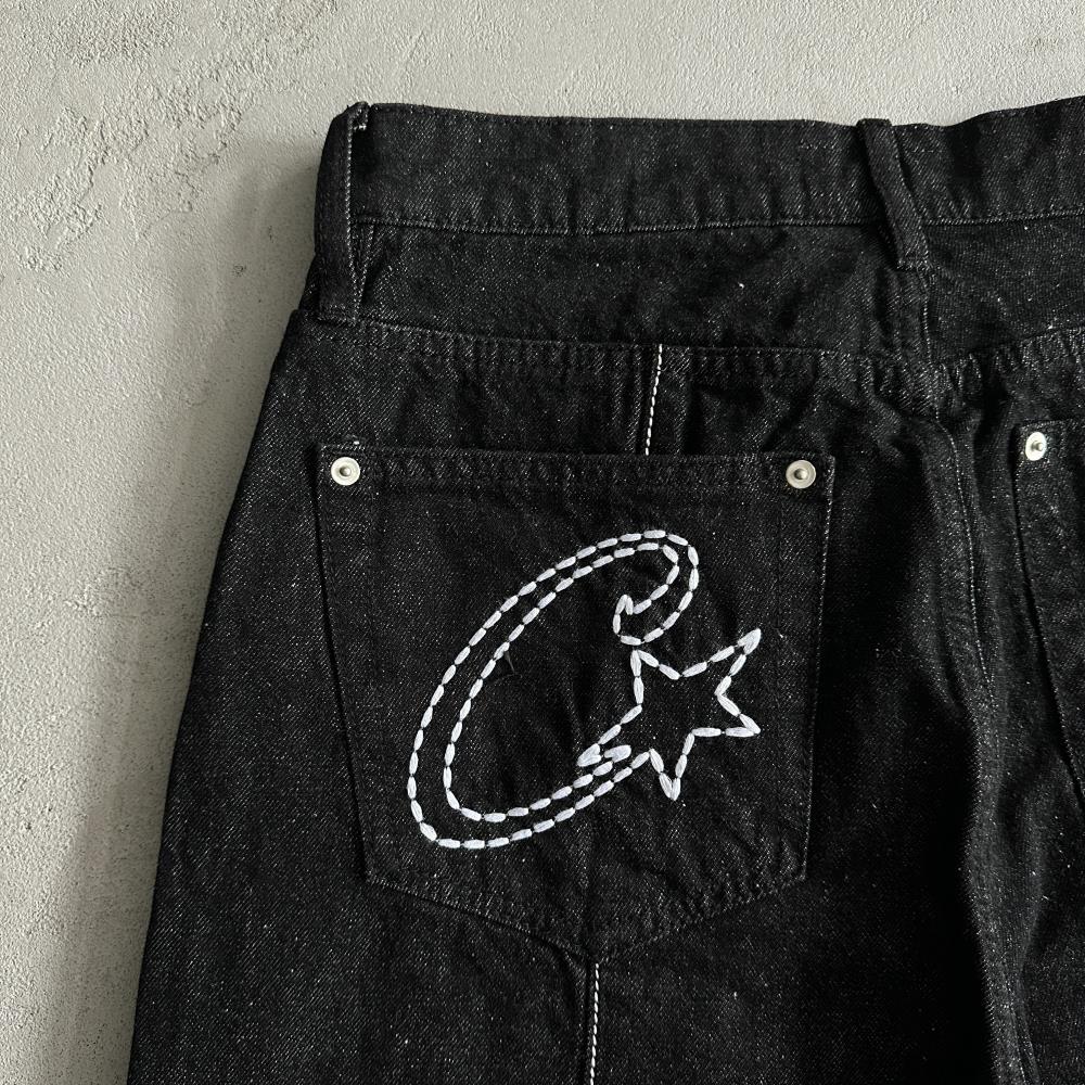 Corteiz Denim Shorts - Black Ironleague