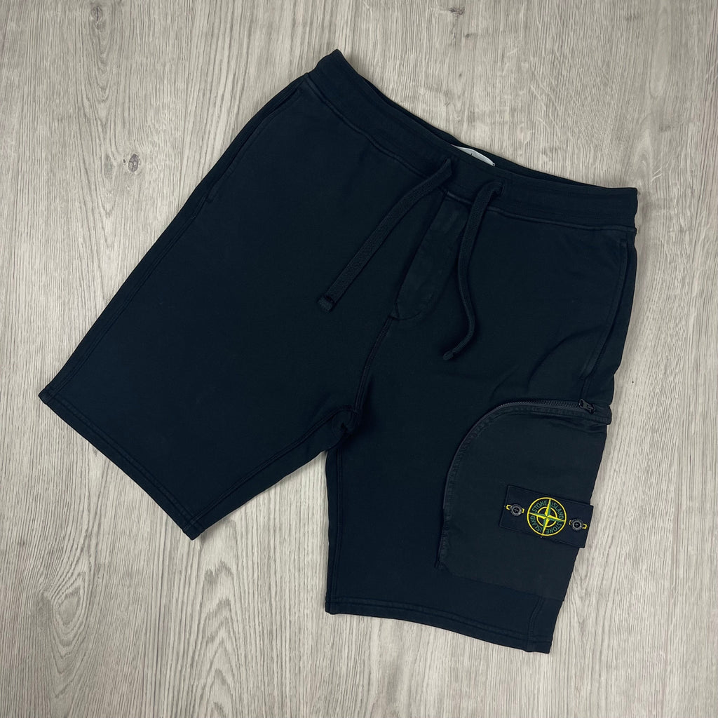 Stone Island Jersey Shorts - Black Ironleague