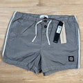 Stone Island Nylon Metal Button Swim Shorts in Pearl Grey Ironleague