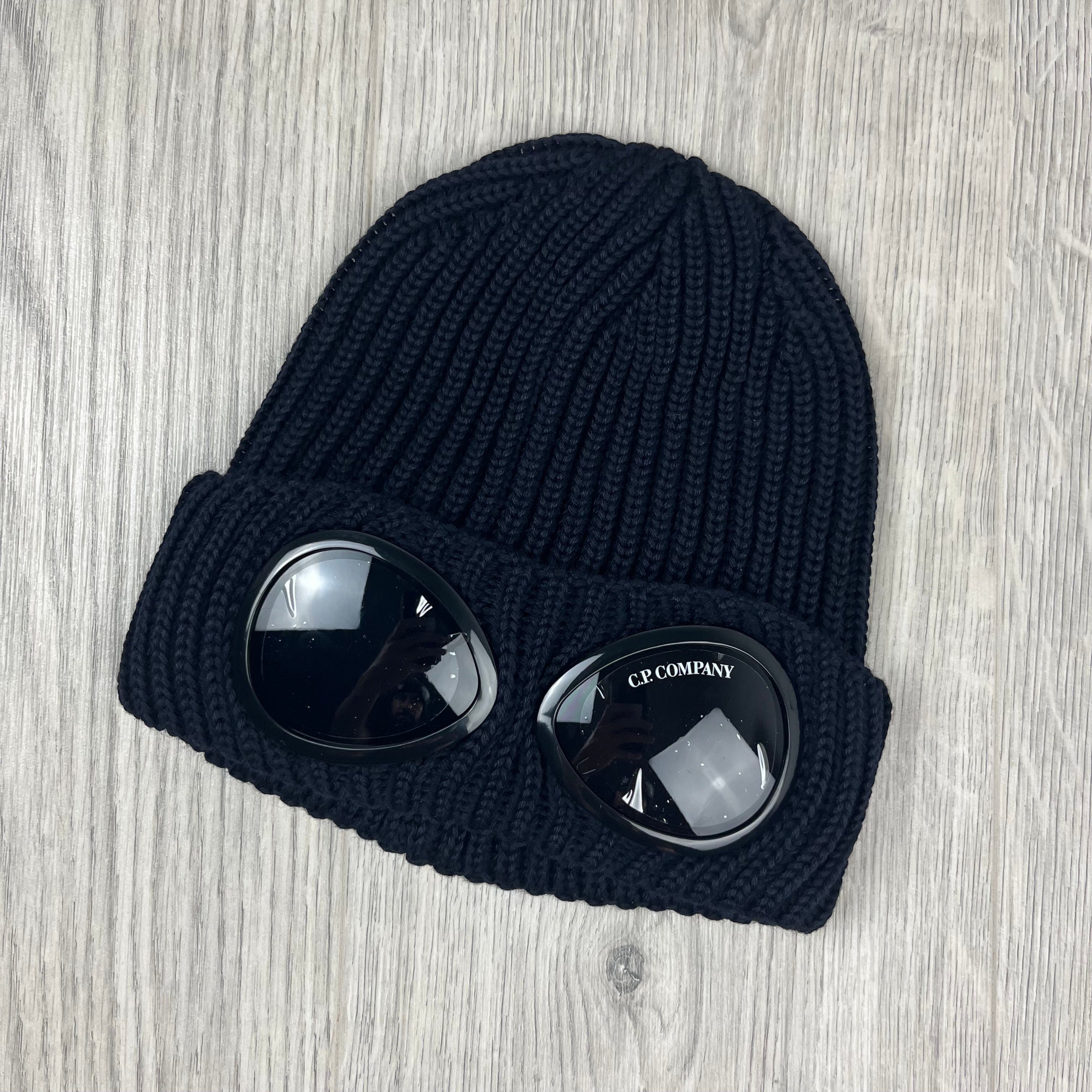 CP Company Goggle Beanie - Navy Ironleague