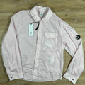 CP Company Chrome Lens Overshirt in Heavenly Pink Ironleague