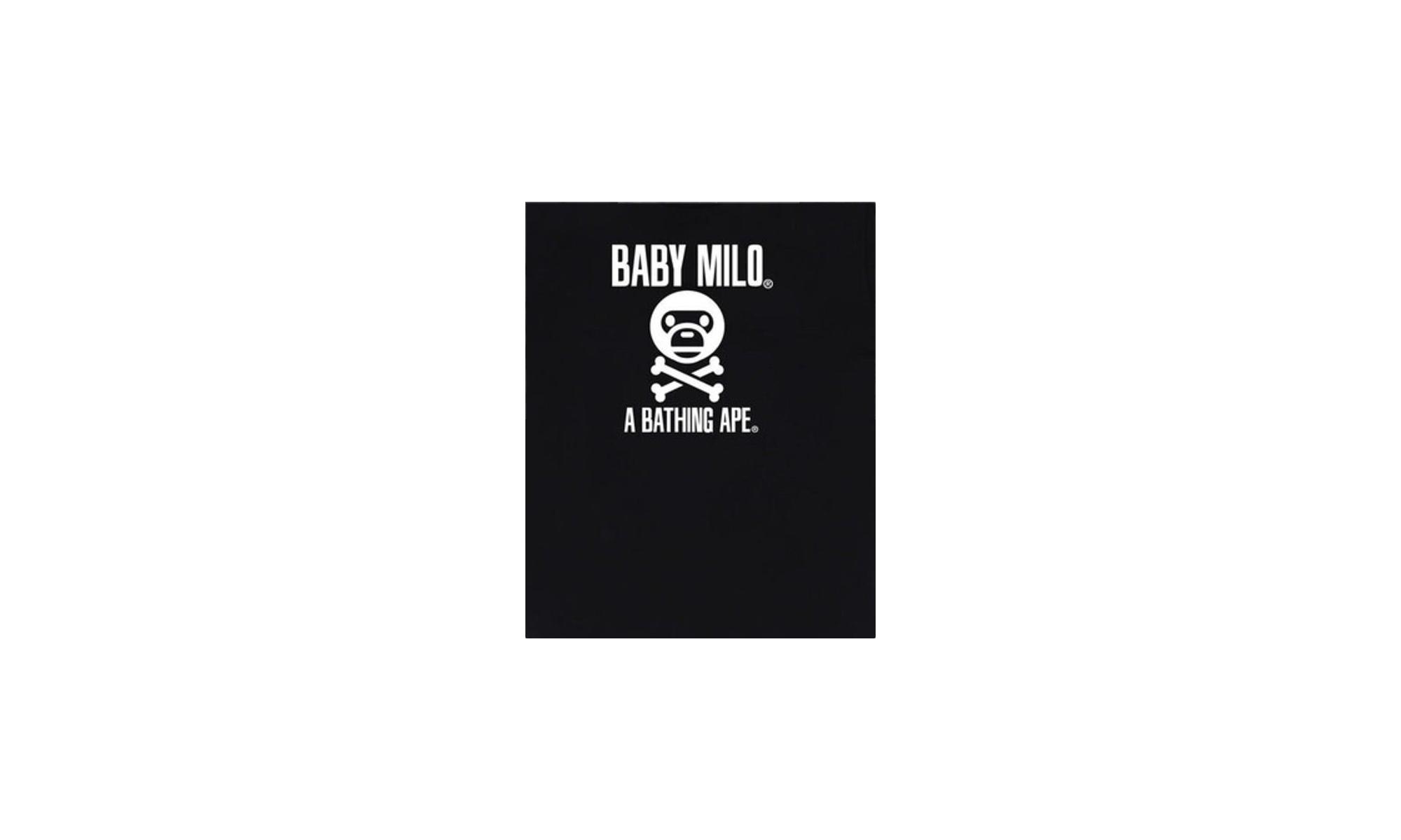 BAPE Baby Milo Crossbone Tee Mens Style : Bape-bmcbt BLACK BAPE BMCBT