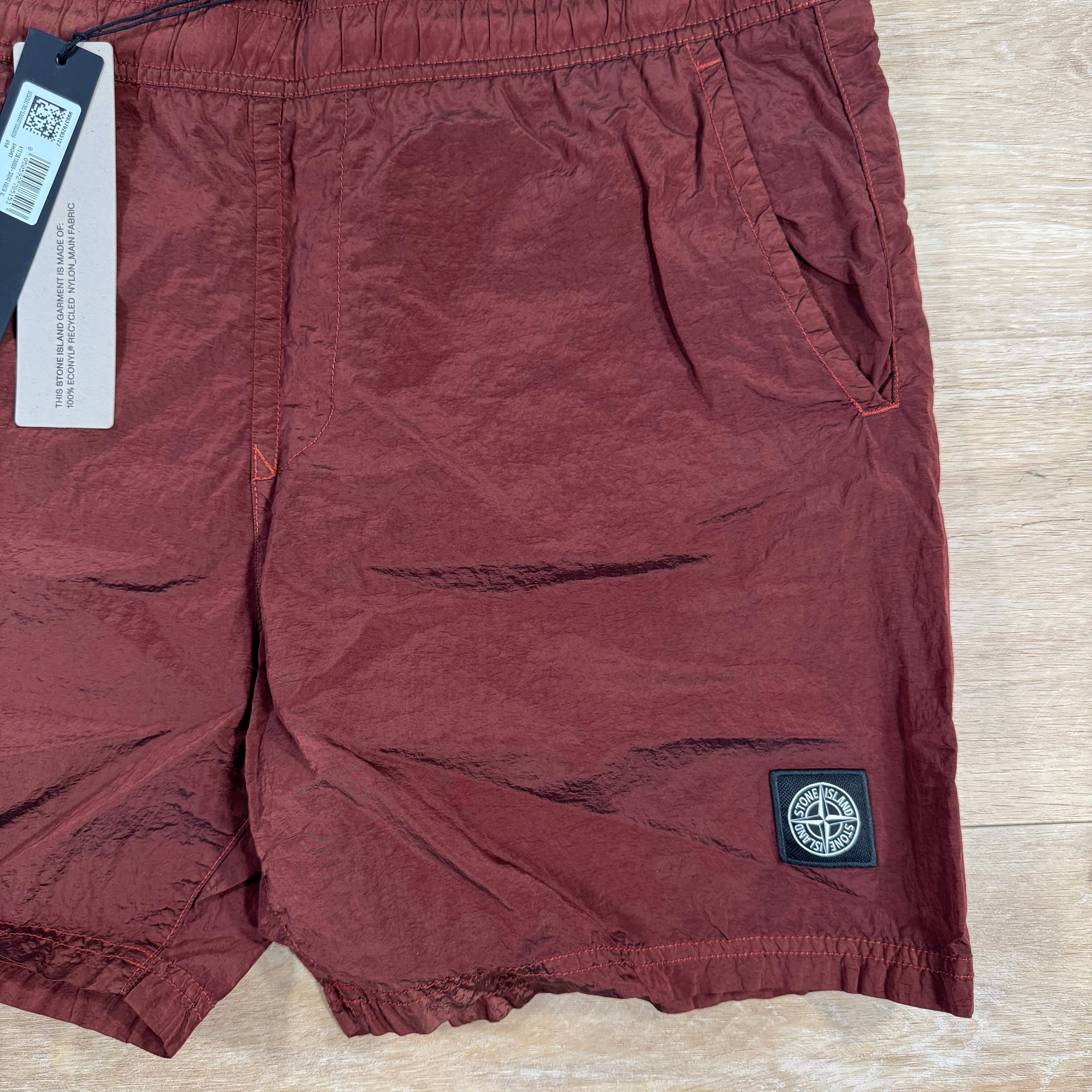 Stone Island Nylon Metal Swim Shorts in Copper Ironleague