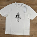 CP Company 1020 British Sailor T-Shirt in Gauze White Ironleague