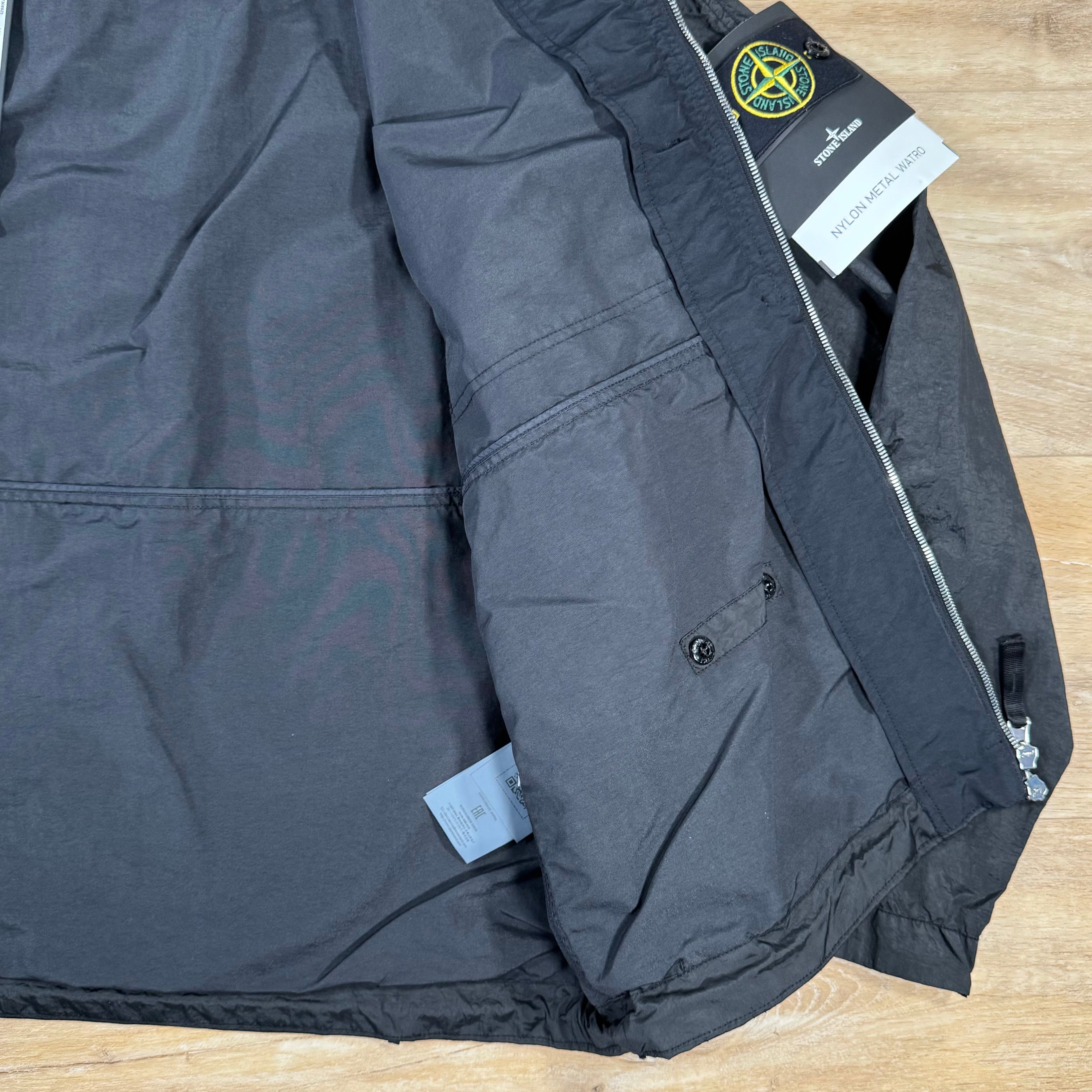 Stone Island Nylon Metal Watro-TC Convertible Jacket in Black Ironleague