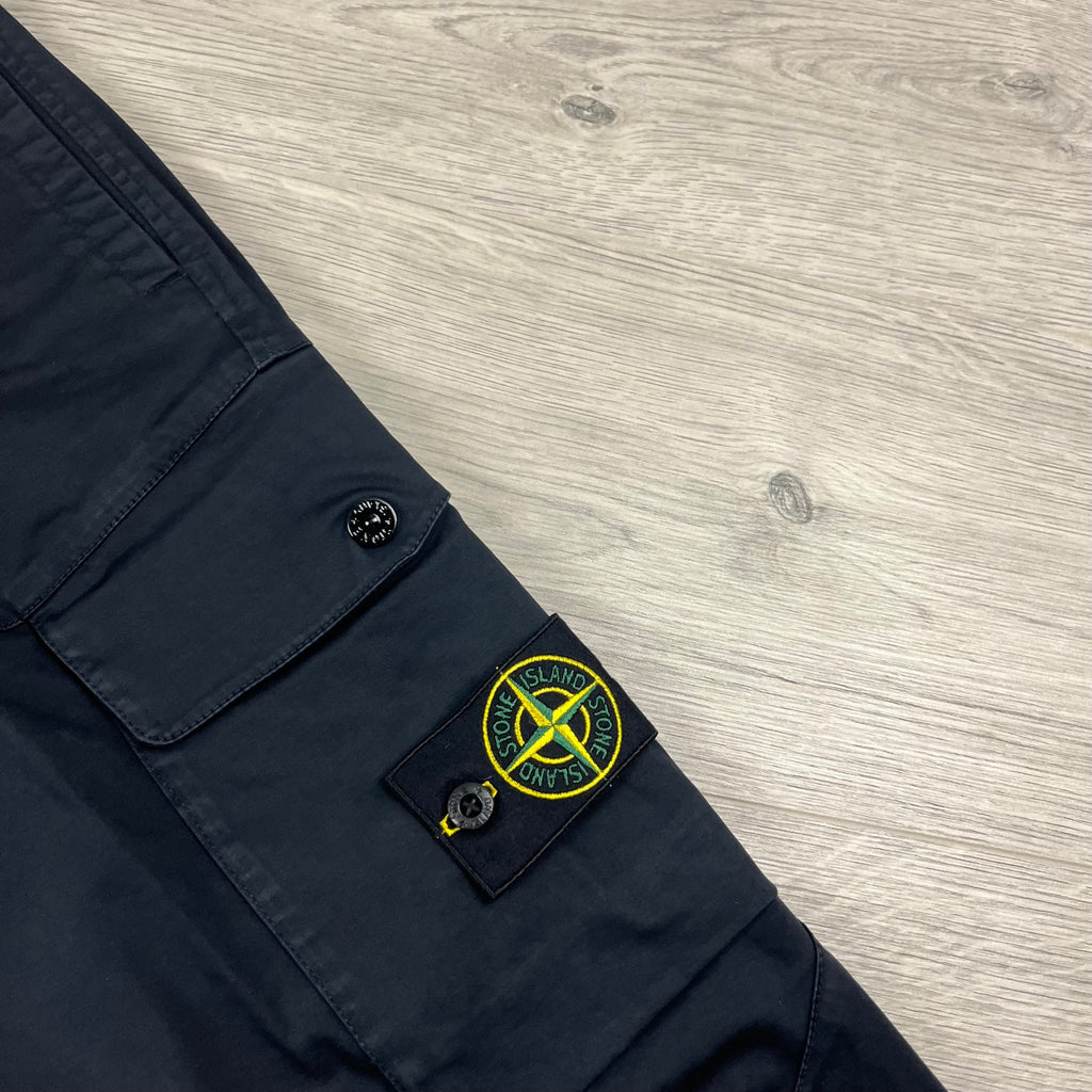 Stone Island Cargo Trousers - Navy Ironleague