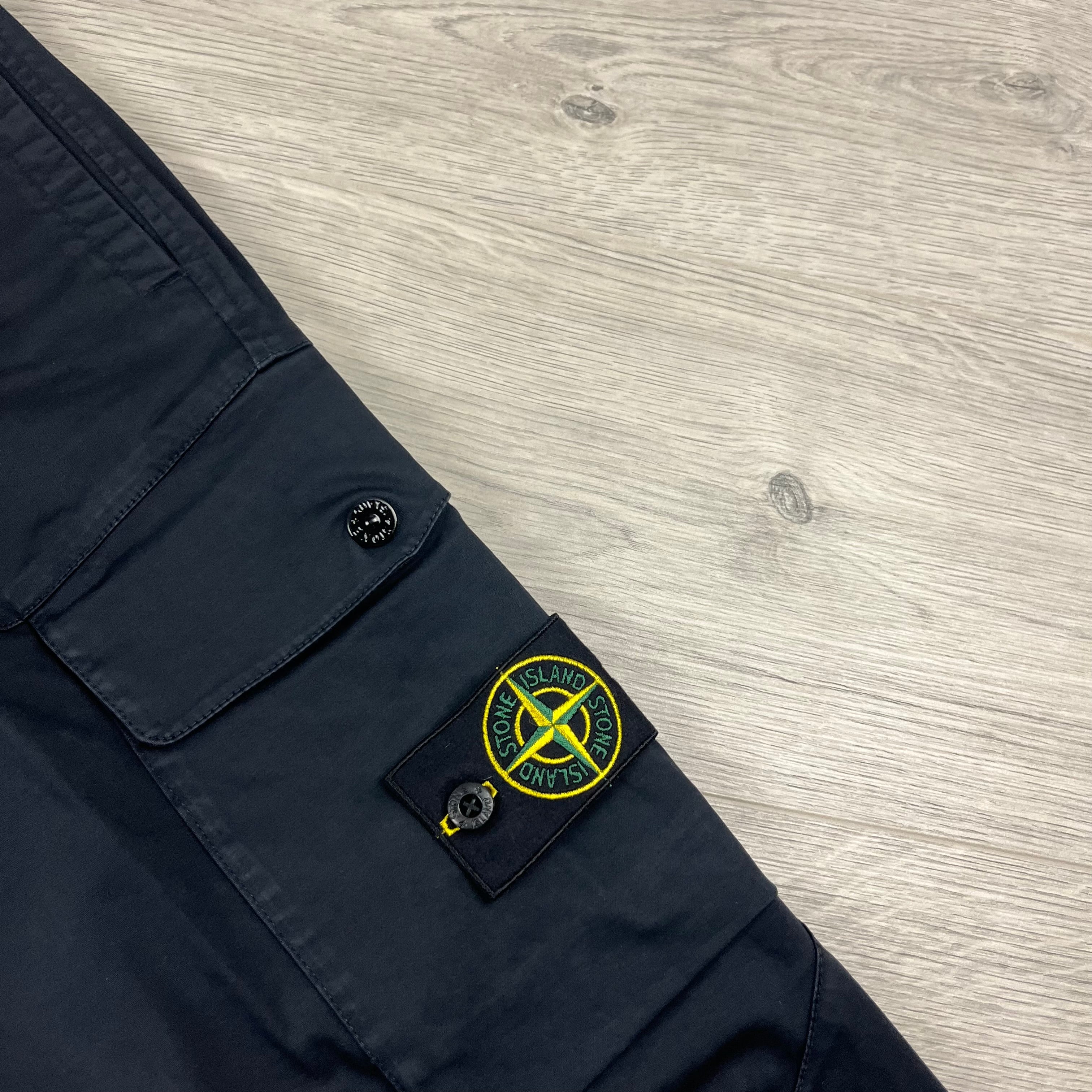 Stone Island Cargo Trousers - Navy Ironleague