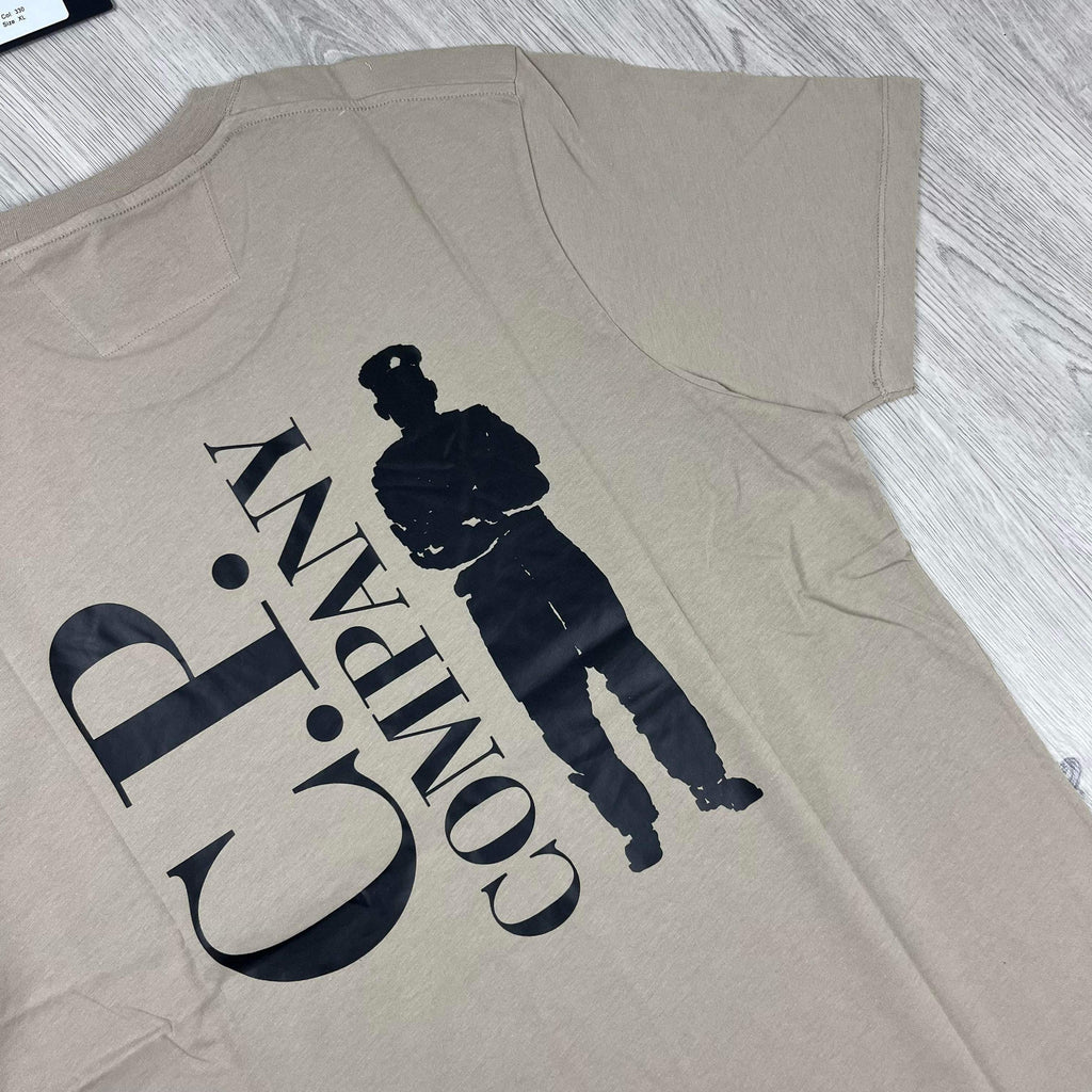 CP Company Graphic T-Shirt - Tan Ironleague