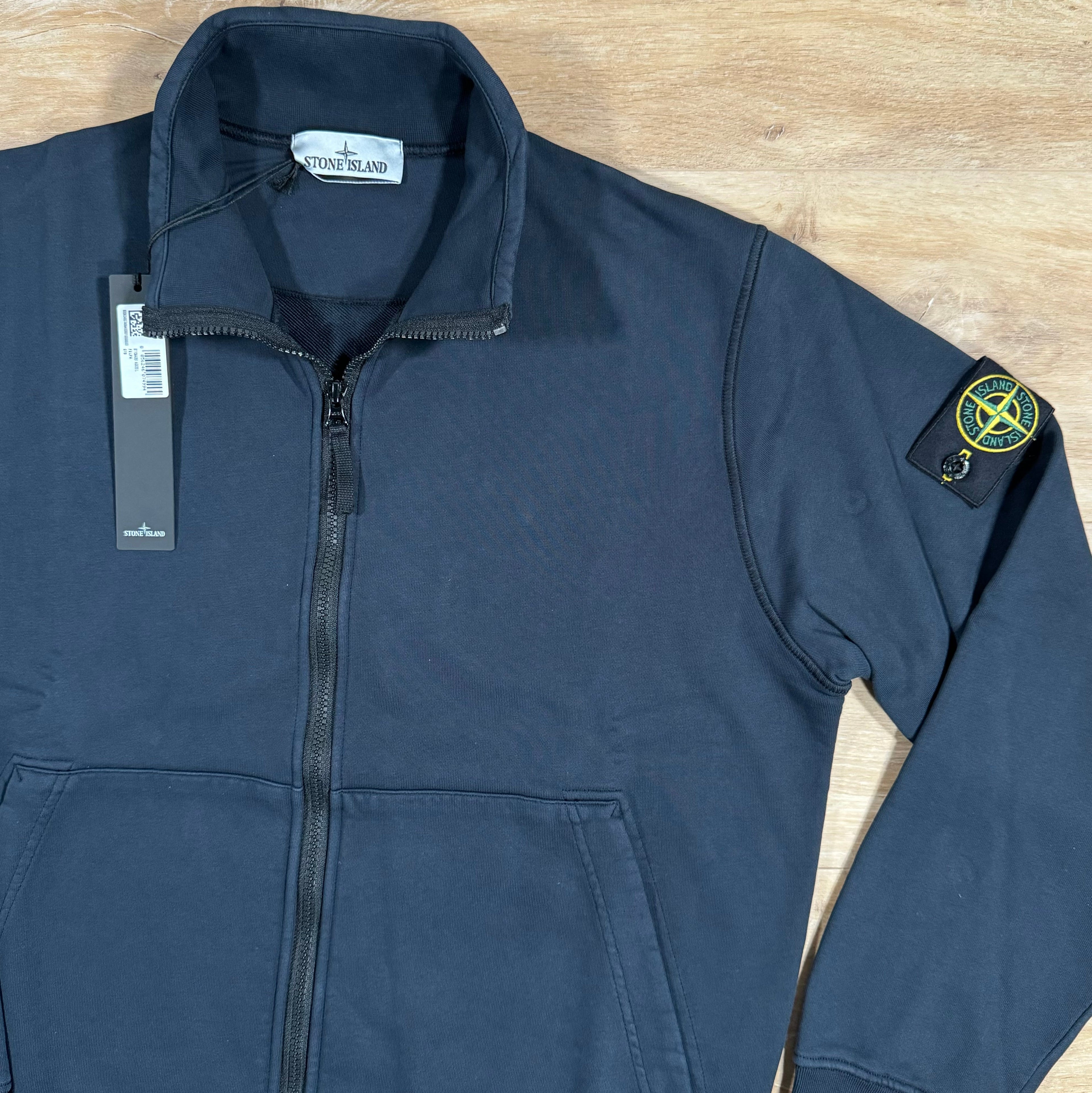 Stone Island Full-Zip Sweatshirt in Navy Ironleague