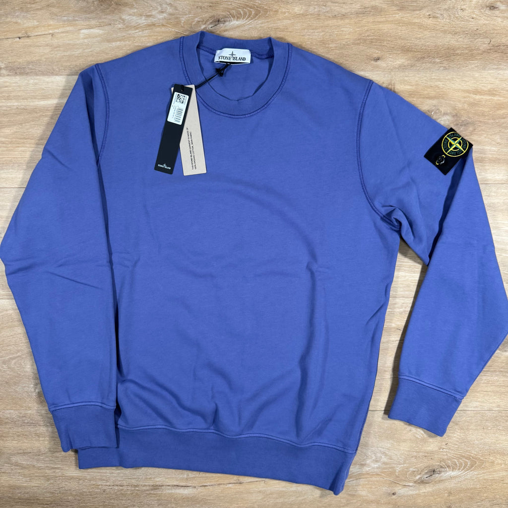 Stone Island Organic Cotton Fleece Sweatshirt in Lavender Ironleague