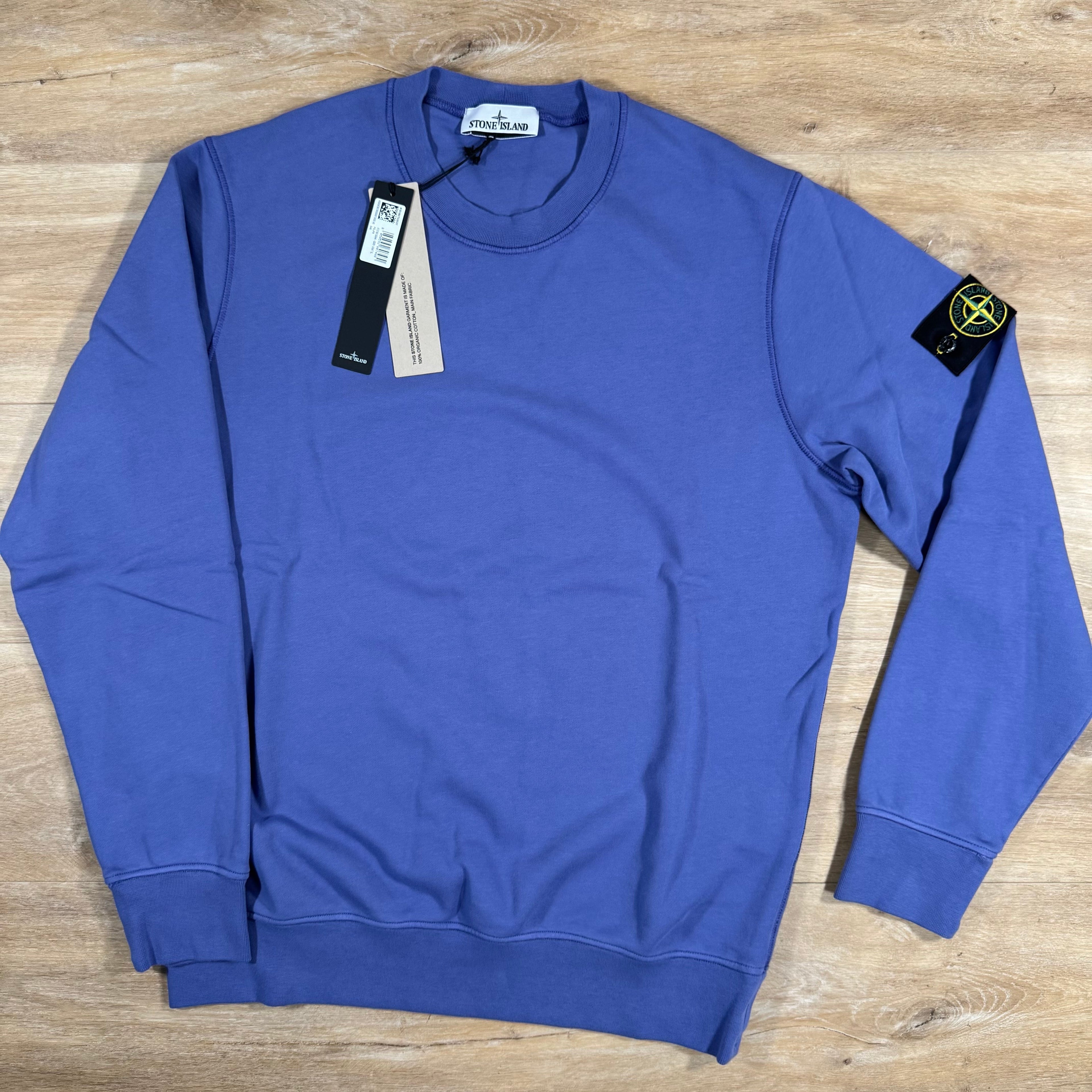 Stone Island Organic Cotton Fleece Sweatshirt in Lavender Ironleague